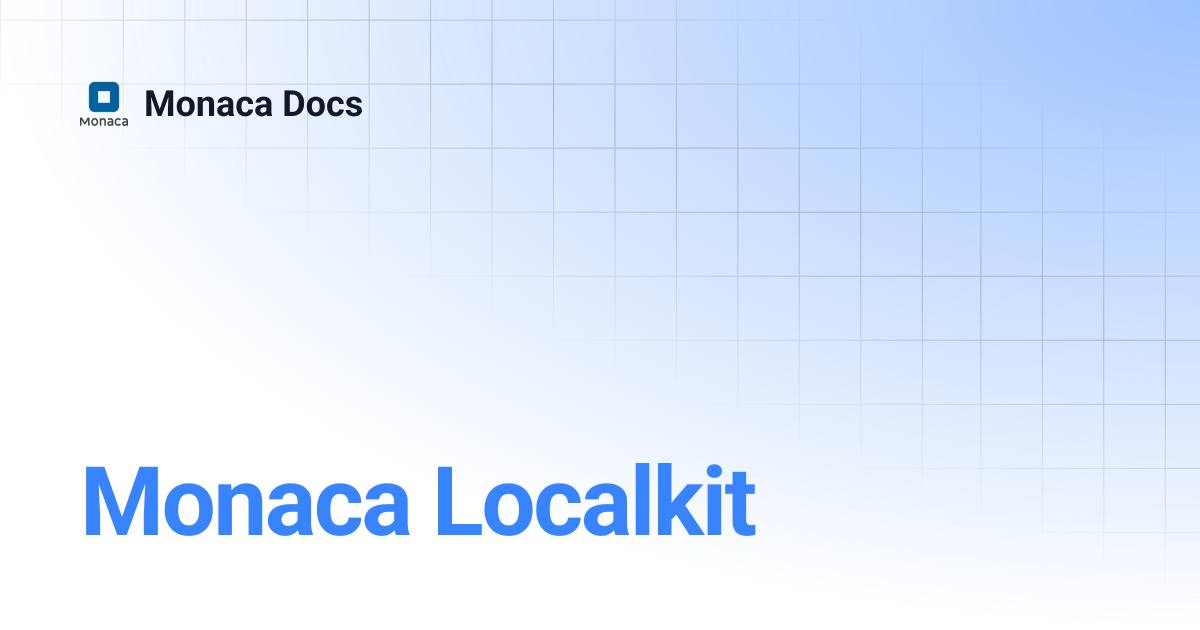 Monaca Localkit | Monaca Docs